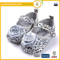 Hochwertige blaue und graue Blume 0 bis 24 Monate Hersteller Baby Schuhe